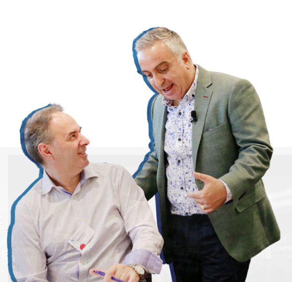 Stefan with founder with pink background in the back (3)