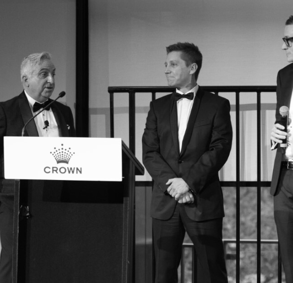 Stefan on Stage with Winners